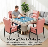 Ensemble de chaises ergonomiques commerciales pour tables de mahjong - Sièges confortables pour salles de jeux, restaurants et clubs