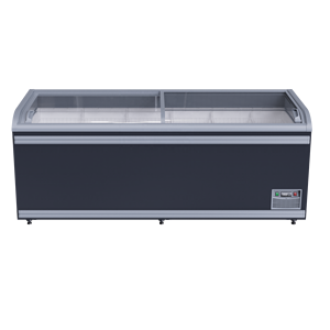 Meilleures ventes de congélateurs combinés en îlot, vitrine de grande capacité, <span class=keywords><strong>réfrigérateur</strong></span> commercial à porte vitrée pour les produits surgelés des épiceries - Product Image 5