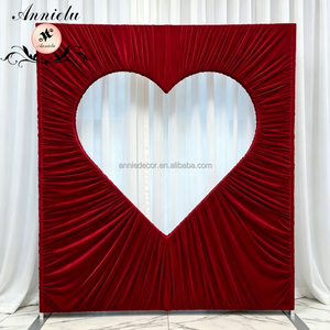 Support de toile de fond ANNIELU de luxe avec découpe en forme de cœur pour scène de mariage, idéal pour la décoration d'événements et de douches nuptiales - Product Image 4