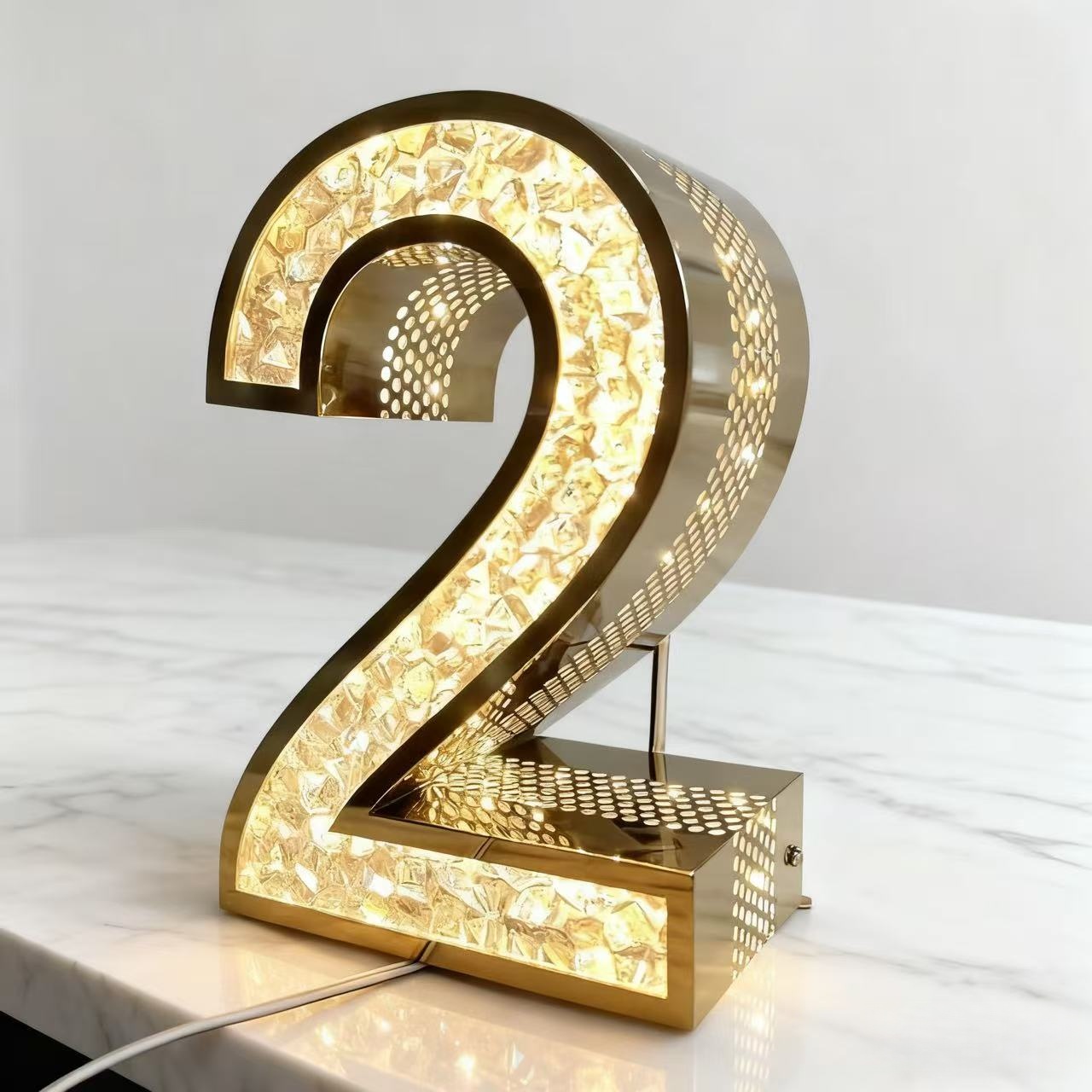 Сияющий 3d светодиодный знак 3 фута 4 фута