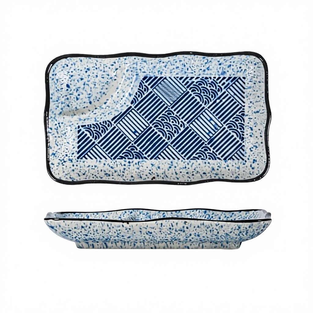 motif edo bleu clair