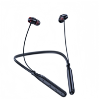 Earphone Gantung Leher Nirkabel Magnetik Model Baru IPX4 Tahan Air untuk V5.3 Kontrol Volume Lebih dari 20 Jam