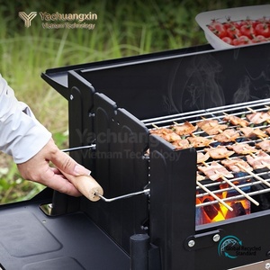 Outdoor Charcoal Grill Metal <b>Portable</b> <b>BBQ</b> Stove for <b>Camping</b> Cooking - Product Image 3