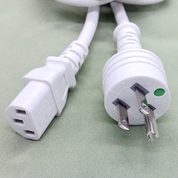 1M negro NEMA 5-15P a IEC C13 Cable de alimentación de grado hospitalario norteamericano Cable 3X14AWG