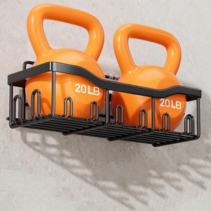 Rak Handuk Perekat Shower <span class=keywords><strong>Caddy</strong></span>[5-Pack] Kapasitas Besar, Organizer Kamar Mandi Baja Tahan Karat Anti Karat Rak Kamar Mandi Hitam - Product Image 2