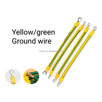 Fil photovoltaïque 4 mm² 6 mm² jaune et vert bicolore, pont de mise à la terre, modèle HITEC HTP99201 pour salle informatique