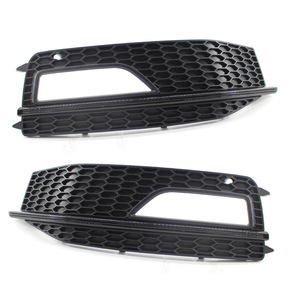 Biseles para Faros Antiniebla de Audi A4 S-Line 2013-2015, Cubierta de Rejilla Inferior del Parachoques Delantero en ABS Negro, Par Izquierdo y Derecho - Product Image 4