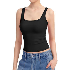 Femmes 100% tricoté été débardeur qualité d'exportation conception sans manches la plus vendue du Bangladesh prix de gros - Product Image 4