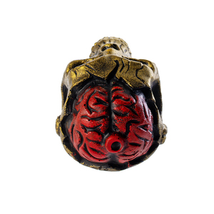 Silbato de Calavera Azteca de Resina con Diseño de Cerebro Abierto, Silbato de Guerra Fantasma Aterrador, Juguete Sonoro para Fiesta de Halloween - Product Image 6