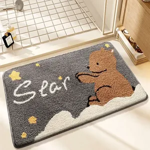 Alfombra de Entrada con Diseño de <span class=keywords><strong>Oso</strong></span> de Dibujos Animados, Suave <span class=keywords><strong>y</strong></span> Esponjosa, Antideslizante, Absorbente, Decoración para <span class=keywords><strong>el</strong></span> Hogar, Regalo - Product Image 3