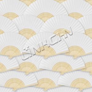 Abanico de mano de bambú plegado personalizado al por mayor con logotipo impreso - Product Image 5