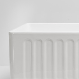 <span class=keywords><strong>Lavello</strong></span> da <span class=keywords><strong>cucina</strong></span> in ceramica bianca stile rustico con frontale a grembiule, a vasca singola, profondo, per cucine di fabbrica - Product Image 4