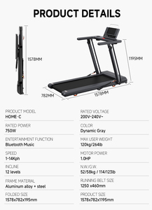 RH Foldable Electricity Treadmill Gym Running Machine <strong>Tredmill</strong> for Home Multifunctional Fitness Equipment - Product Image 4
