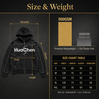 Luxuriöser 500gsm Schwergewichts-Hoodie mit Reißverschluss für Herren Kontrastnähte Streetwear Maßgeschneidertes Private Label Zip-Up Sweatshirt für Marken