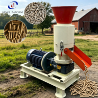 Machine à fabriquer des granulés de bois en acier inoxydable avec moteur pour biomasse, sciure de bois, paille, aliments pour animaux, adaptée à la ferme, à la maison et à l'atelier