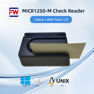 Lecteur de chèques et de cartes magnétiques FUWEI MICR1250 efficace avec interface USB, norme ISO1004, installation externe multi-emplacements - Product Image 4