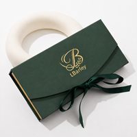 Boîte cadeau de luxe personnalisée Lbarley, boîte d'emballage en papier rigide avec ruban