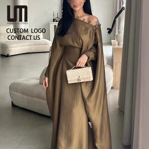 Servizio OEM Nuovo Abito da Sera Abaya di Dubai | Caftano di Lusso da <span class=keywords><strong>Donna</strong></span> Elegante Abbigliamento da Sera Abito da Festa Formale Primavera/Estate - Product Image 1