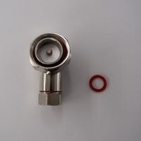 Connecteur coaxial RF mâle à angle droit étanche à faible perte 7/16 DIN pour câble d'alimentation (flexible) de 1/2 pouce LDF4-50A
