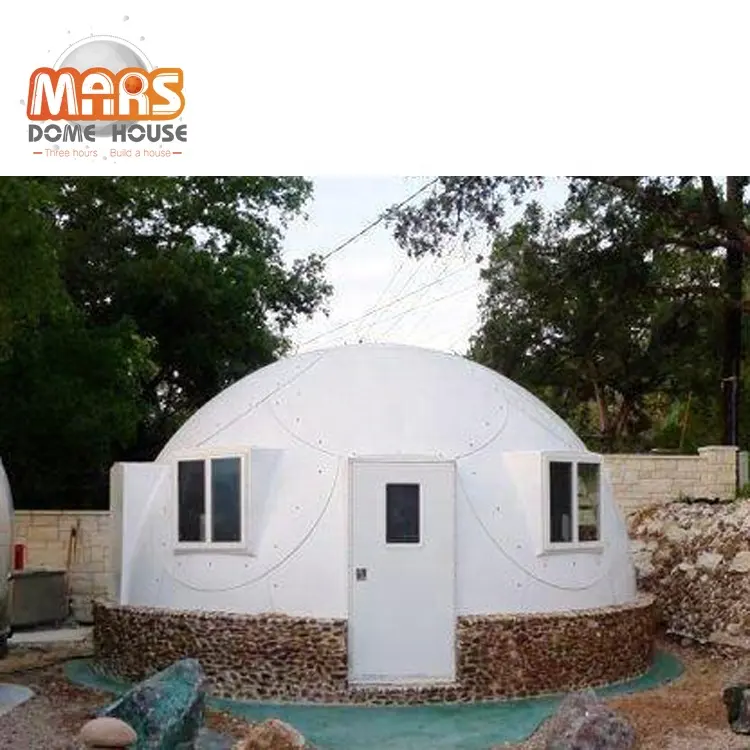 Glamping prefabricated tiny dome home for garden pods