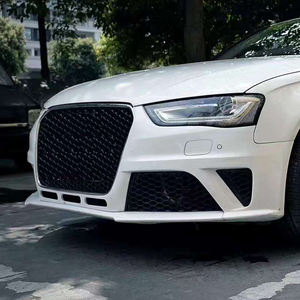 Rejilla de malla negra para parachoques delantero para Audi A4 B8.5 Allroad S4 B85 RS4 Estilo negro brillante 13-16 | Autopartes | 2013 2014 2015 2016 - Product Image 5