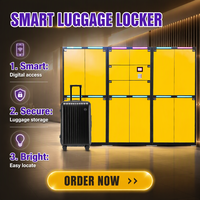 Casier intelligent pour bagages à reconnaissance faciale et empreinte digitale, avec paiement par code QR, pour gares ferroviaires et hôtels