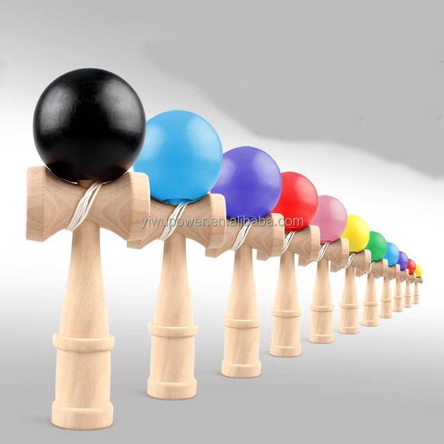 Wholesale Multi-color Wooden Kendama Toys Japanese Sword Wood Ball Skillful Juggling Outdoor Education Toys Sports Gifts for Ki