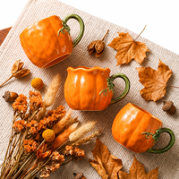 Mug à café en céramique en forme de citrouille d'Halloween, cadeau de fête, décoration de la maison