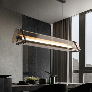 Nordic Minimalist Designer Long Glass Pendant <b>Light</b> Luxury Creative Artistic <b>Dining</b> Table for Restaurant Coffee Shop Chandelier - Product Image 6