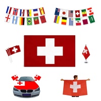 Ensemble T-shirt de supporter de football Gahumi Suisse avec écharpe, bonnet, drapeau et accessoires pour événements sportifs - Personnalisable directement en usine