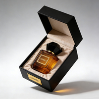 Flacon de parfum personnalisé de 50 ml, flacon de parfum vide en verre personnalisable, flacon de parfum de luxe de 30 ml avec boîte pour la R&D de parfums
