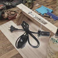 Support de prise avec variateur d'intensité intégré pour lampe de sel de l'Himalaya