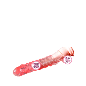 Wiederverwendbares, sexy Silikon-Kristall-Kondom mit Noppen für Männer, vibrierend und waschbar für langanhaltenden Spaß - Product Image 2