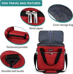 Free sample Pet Travel Carrier with Flexible Height for Cats and Dogs | Soft Sided Pet Carrier <b>Bag</b> with Safety <b>Clips</b> - Product Image 2