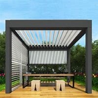 TOMA Moderne Extérieur En Aluminium Persienne Toit Fenêtre Pare-Soleil Mobile Vertical Monté Volets Conception Chinoise Surface Peinte