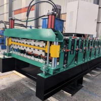 Machine de formage de tuiles trapézoïdales double couche entièrement automatique, marque NaiGu, moteur 380V, pompe à roulement à froid pour tôles d'acier