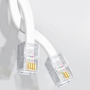 <span class=keywords><strong>Cable</strong></span> de teléfono <span class=keywords><strong>plano</strong></span> CAT3 RJ11 6p4c Cables de línea telefónica <span class=keywords><strong>Cable</strong></span> recto macho a macho <span class=keywords><strong>Cable</strong></span> de conexión de teléfono - Product Image 5