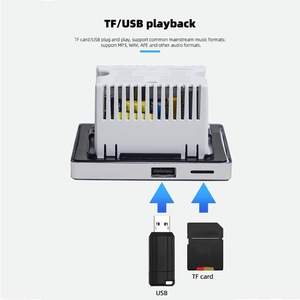 Akıllı ev için <span class=keywords><strong>Bluetooth</strong></span> ses OLED ekran zamanlama oynatma otel arka plan müzik <span class=keywords><strong>Android</strong></span> gömülü 86 aile ev sahibi WiFi pil - Product Image 5