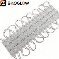 Modules LED SMD 2835 DC12v IP65 3 LED 1,5W Blanc Froid Rouge Rose Support en Cuivre Substrat en Aluminium Module LED pour Enseigne