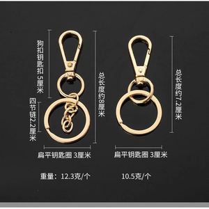 Swivel Metal Lobster Clasp <strong>Keychain</strong> Spring Claw Snap Hook Key Ring <strong>Bulk</strong> for Crafts Key Jewelry DIY Snap Clasps Clip Accessories - Product Image 4