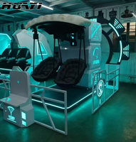 Simulador de Montaña Rusa con Silla Voladora 9D VR para Interiores, Máquina de Movimiento Oscilante para Parques de Aventuras, Centros Comerciales y Salas de Juegos Comerciales, de Metal