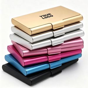 Logo Luxury Case Aluminium for Law Firm Business <b>Office</b> Promo <b>Gift</b> Custom Metal Card Holder - Product Image 1