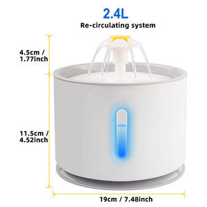 Çeşme lED otomatik akıllı <span class=keywords><strong>Pet</strong></span> su sebili içme işletilen <span class=keywords><strong>Pet</strong></span> içme kedi su çeşmesi - Product Image 2