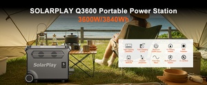 Générateur solaire MPPT 3600W 3840Wh avec panneau 400W - Station portable tout-en-un, batterie externe, recharge de voiture pour les urgences domestiques - Product Image 3