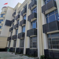 Panneau de ventilation décoratif en aluminium sur mesure pour façade d'hôtel, résistant aux intempéries, revêtement poudré, directement de l'usine