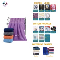 Set Handuk Katun Berat OEM, Handuk Wajah Penyerap untuk Salon dan Perhotelan