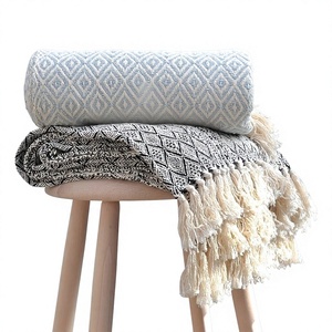 <b>Throw</b> Blanket 100%Cotton Soft and Warm Striped & Checked <b>Throw</b> Blanket Collection Cotton Blanket Home From <b>Indian</b> Supplier - Product Image 1