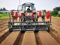 Sarcleuse à 2/3 rangs pour tracteurs, machine à former des sillons, sarcleuse rotative, sarcleuse à paillis en plastique