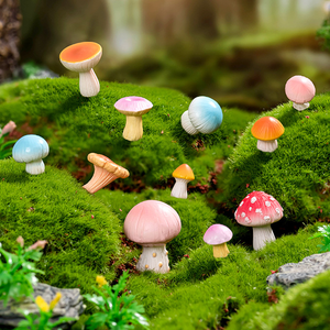 Decorazioni e Accessori per Paesaggistica Fai-da-Te: Micro Paesaggio in Resina con Muschio, Funghi Fantasia Creativi e Bonsai Simulati - Product Image 2