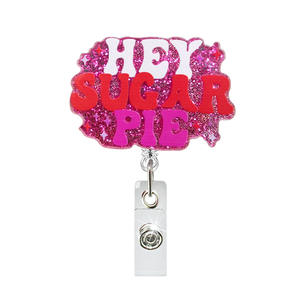 Porte-badge rétractable de luxe scintillant pour infirmières, en ABS et plastique, accessoire porte-carte d'identité, cadeau pour infirmières PINNPIN - Product Image 1